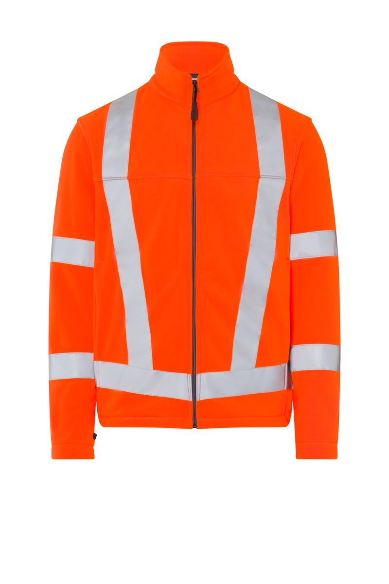 Fleece jacket high vis orange LSL view 9