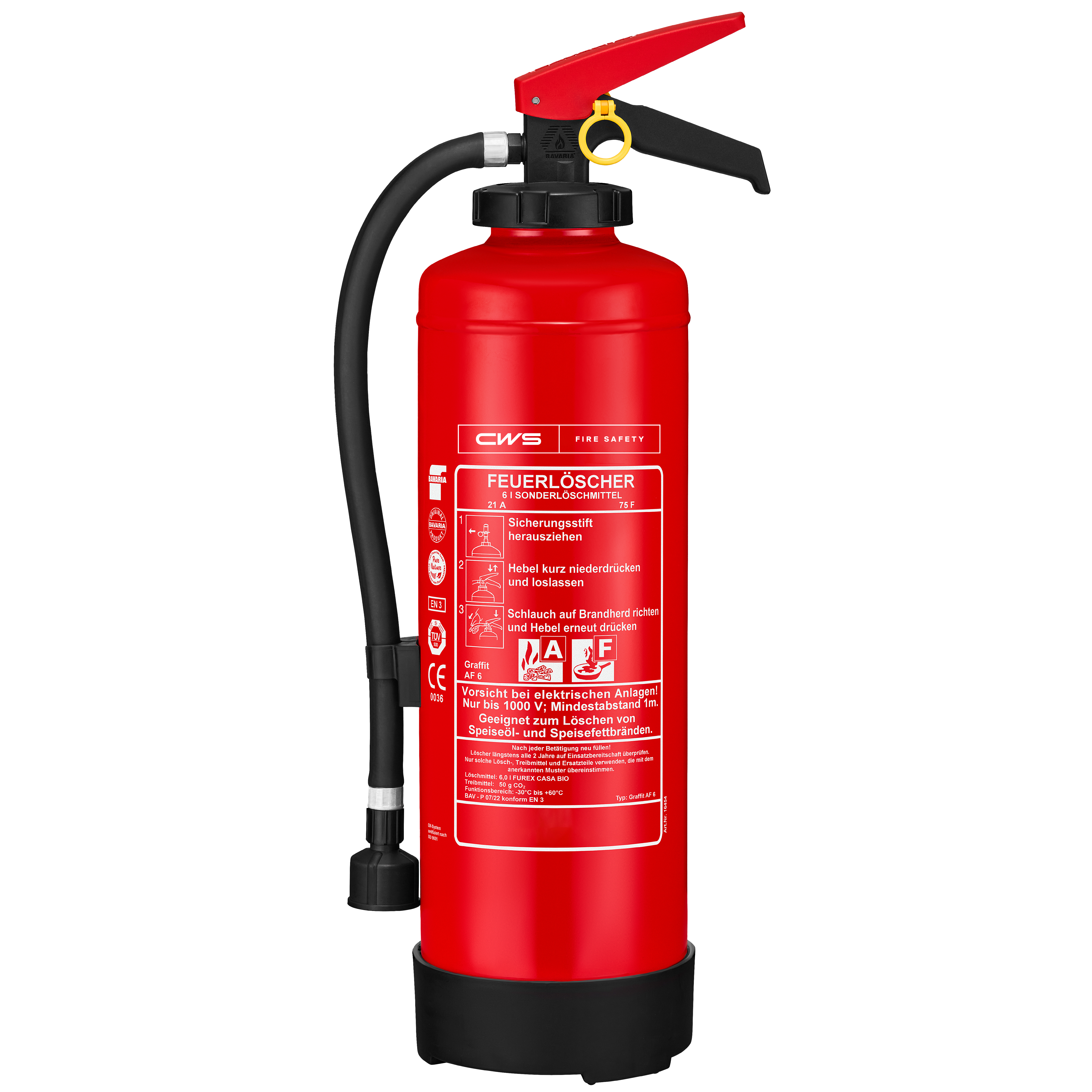 Powder fire clearance extinguisher