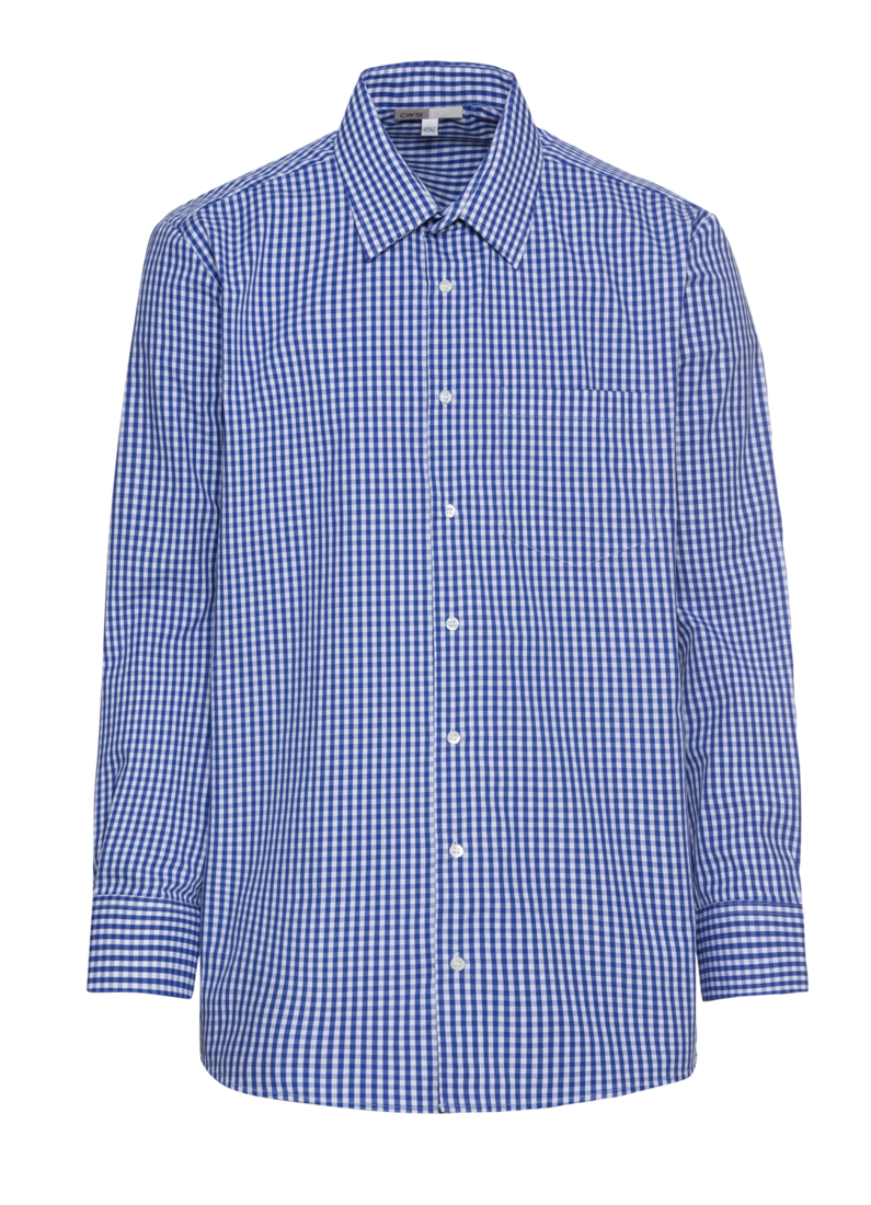 Chemise Oxford Line bleu foncé/blanc ML