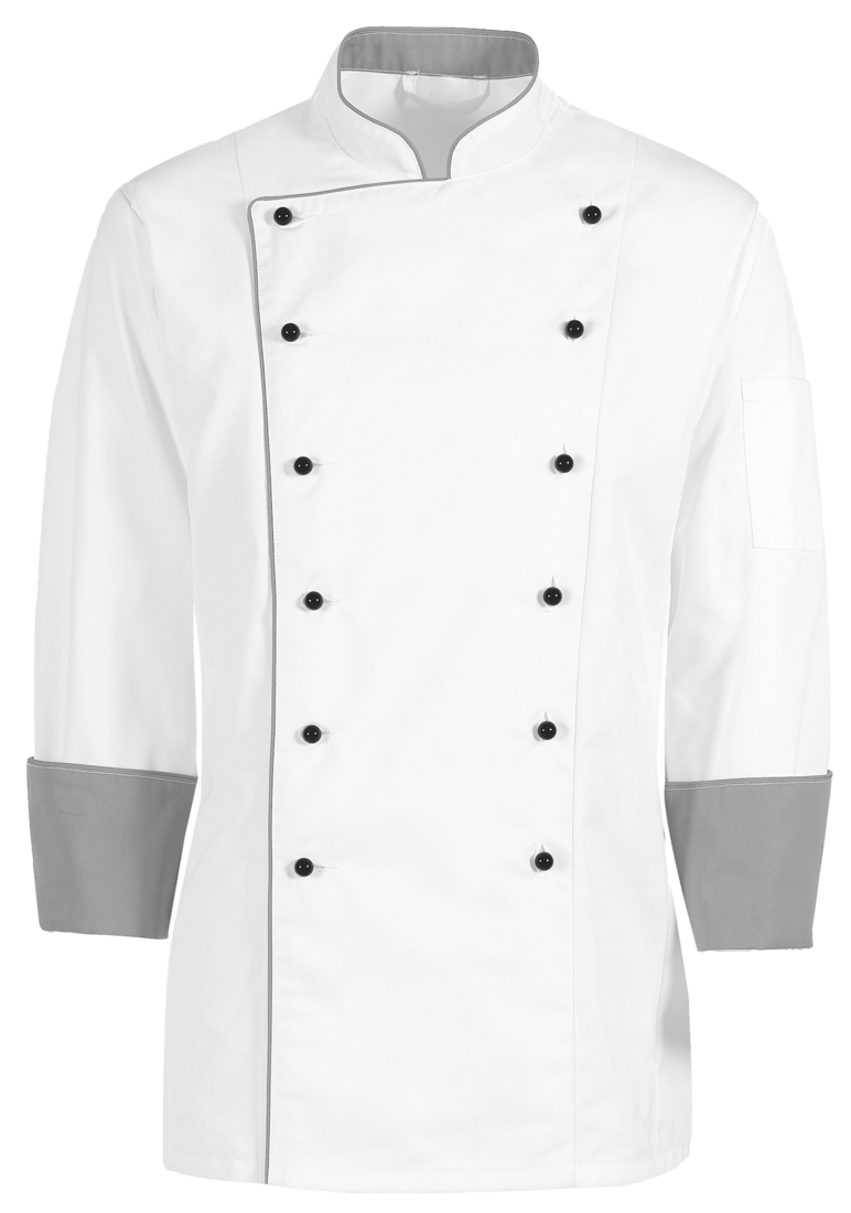 Chef uniform black best sale and white