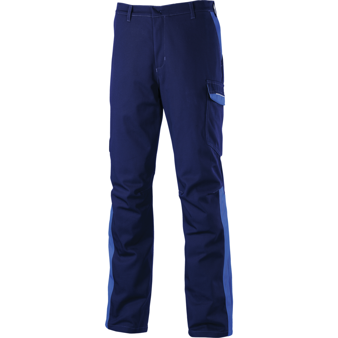 Pantalon BLEU DE TRAVAIL Coton avec poches genoux