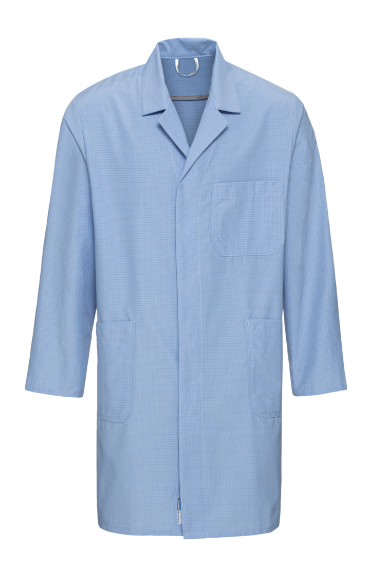 CWS ESD Safe Line Coat Men White Long Sleeves CWS