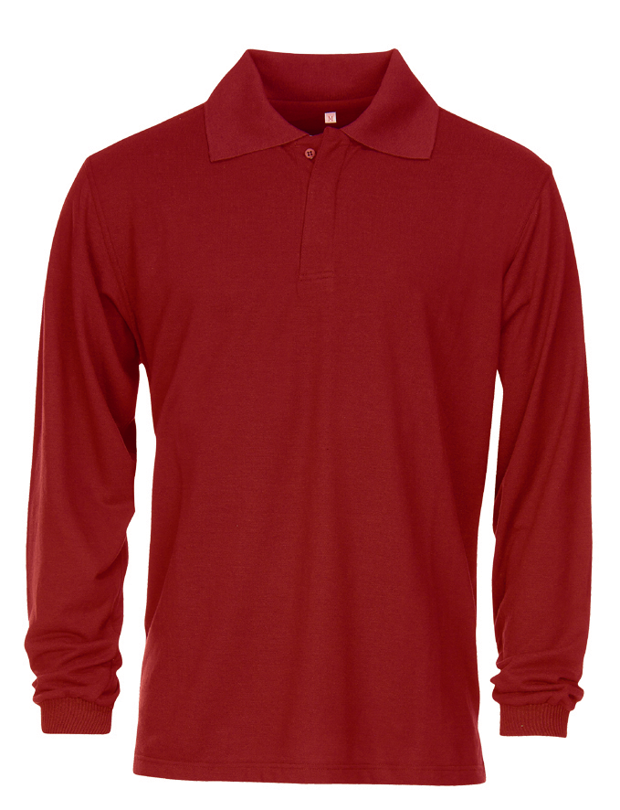 CWS Delta Multiprotect: Poloshirt Red Long Sleeves view 6