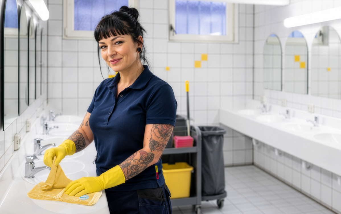 Nettoyage Kleenline dans une salle de bains